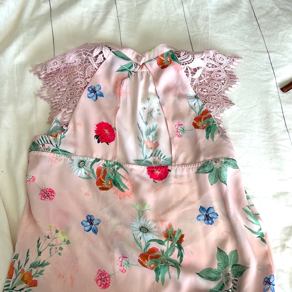 Beautiful blush pink floral top from Express